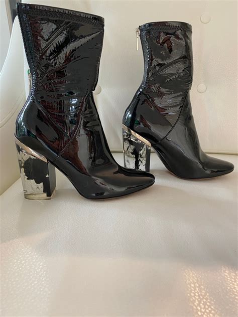 dior lucite boots|dior women's designer boots.